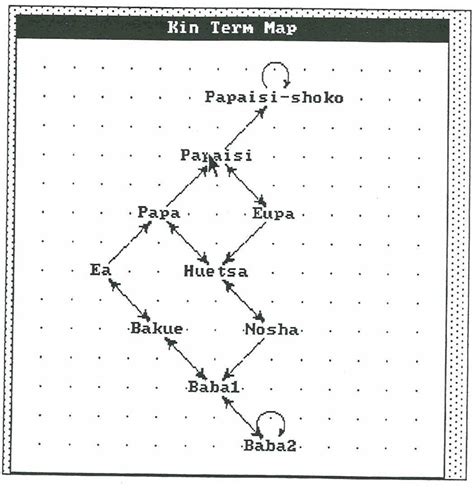 B 8 B A Kin Term Map For The Consanguimal Terms Of The Shipibo