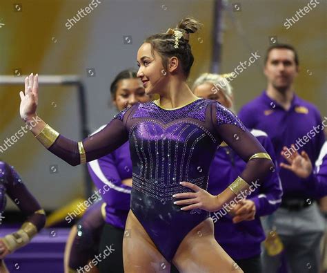 Lsu Womens Gymnast Aleah Finnegan Performs Editorial Stock Photo