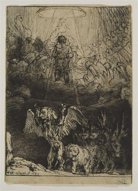 Daniel S Vision Of The Four Beasts Rembrandt Van Rijn Rembrandt Van