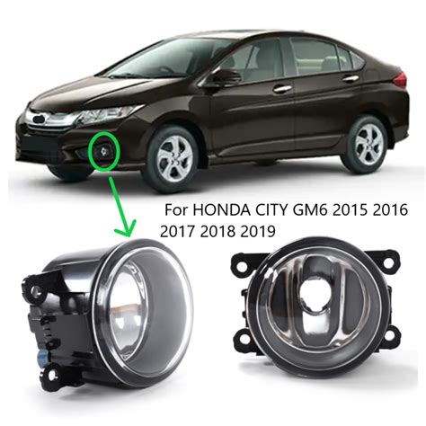 Bochang A Pair Fog Lamp Light Front Bumper Lamp Light For HONDA CITY