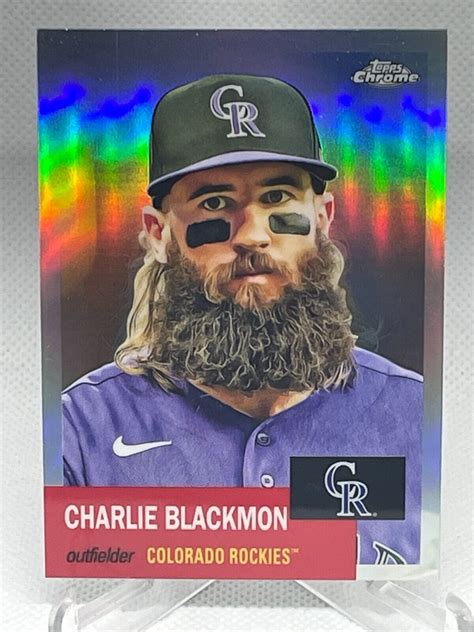 Charlie Blackmon 2022 Topps Chrome Platinum Anniversary Refractor 191