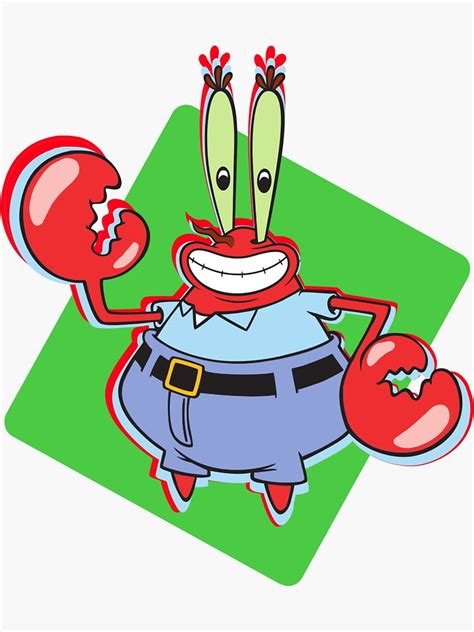 Mr Krabs Sticker For Sale By Chancew Redbubble