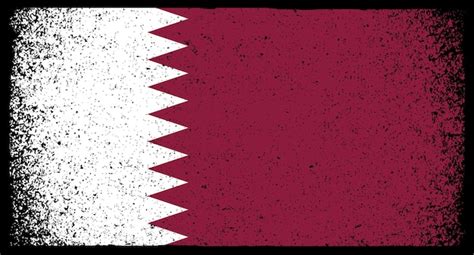 Premium Vector Old Grunge Flag Of Qatar