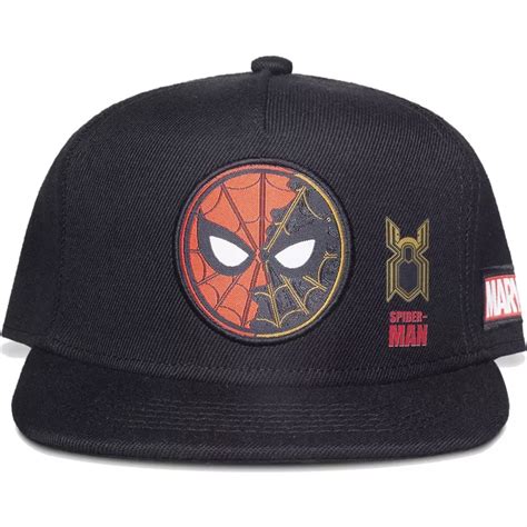 Bon Plano Preto Snapback Para Crian A Spider Man Marvel Comics Da