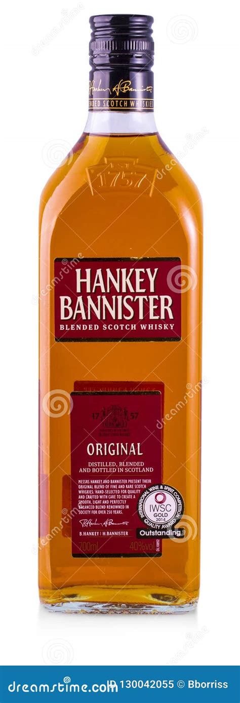 Scotch Whisky Hankey Bannister is a Noble Drink Premium Editorial Image ...