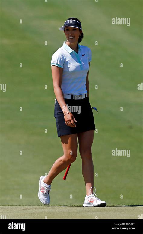 Rancho Mirage California USA 06th Apr 2013 Michelle Wie Reacts To