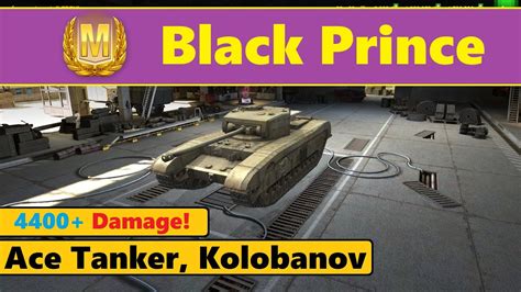 Black Prince Damage Ace Tanker Kolobanov And Noob Enemy Team