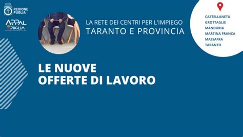 Taranto E Provincia Offerte Di Lavoro La Ringhiera