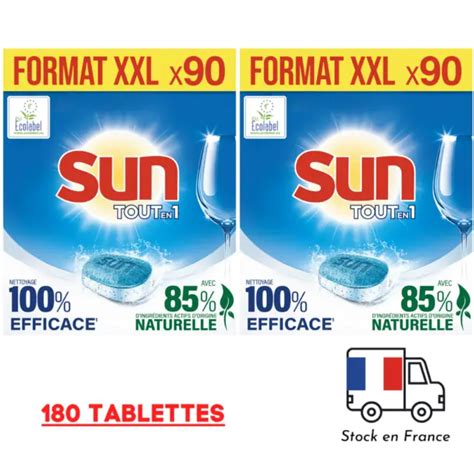 Sun Tout En Lot De Tablettes Lave Vaisselle Retire T Ches Tenaces