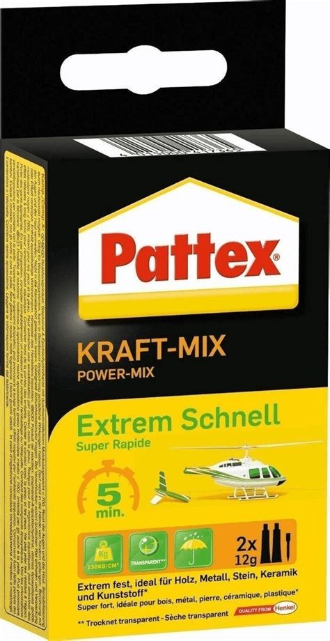 Pattex Kraft Mix Extrem Schnell 2 X 12 G Ab 7 49 Preisvergleich Bei