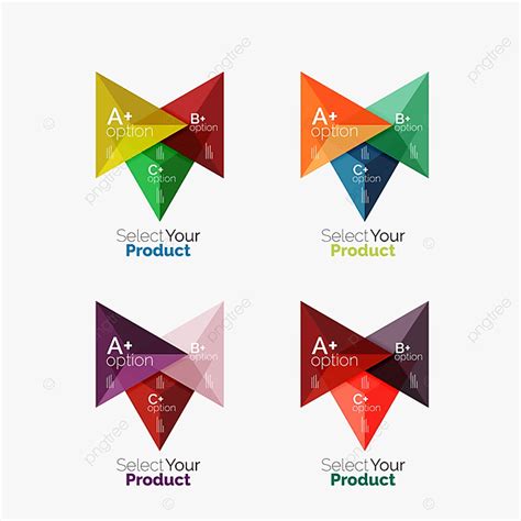 Option Infographic Vector Hd Png Images Set Of Triangle Option