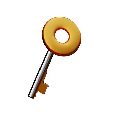 Key 3d Rendering Icon Illustration 28578729 Png