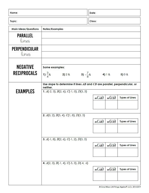 Geometry Unit 3 Parallel And Perpendicular Lines All Things Algebra®