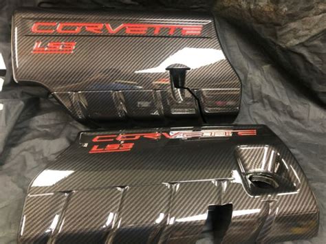 08 13 62l Ls3 Corvette Fuel Rail Engine Covers Custom Carbon Fiber Ebay