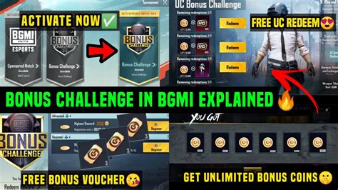 BONUS CHALLENGE IN BGMI HOW TO REGISTER PLAY BONUS CHALLENGE FREE UC