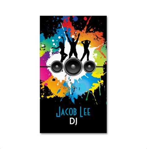 28 Dj Business Cards Templates Photoshop Ms Word Publisher Ai