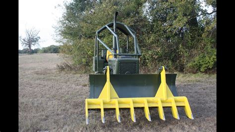 Homemade Bulldozer Root Rake Youtube