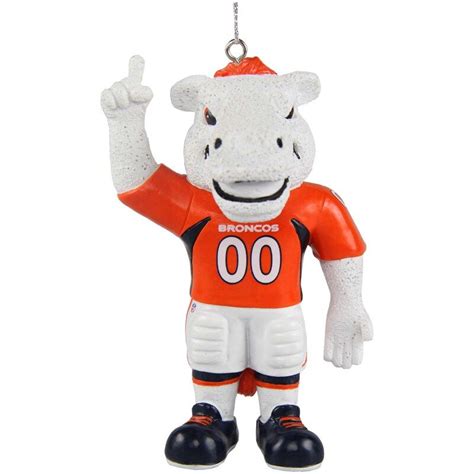 Denver Broncos Team Mascot Ornament | Denver broncos team, Broncos ...