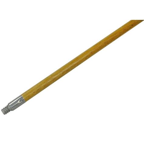 Rubbermaid Threaded Wood Broom Handle With Metal Tip