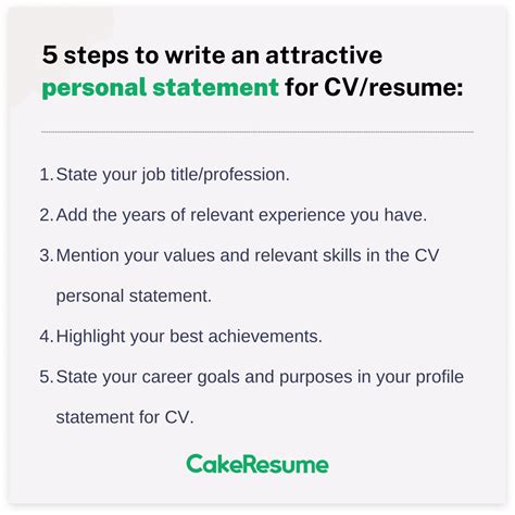 How To Craft A Winning Resume Personal Statement 15 Examples And Tips Cakeresume