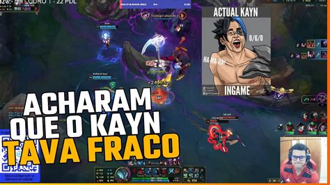 KAYN VERMELHO RHAAST TA MUITO TANK League Of Legends YouTube