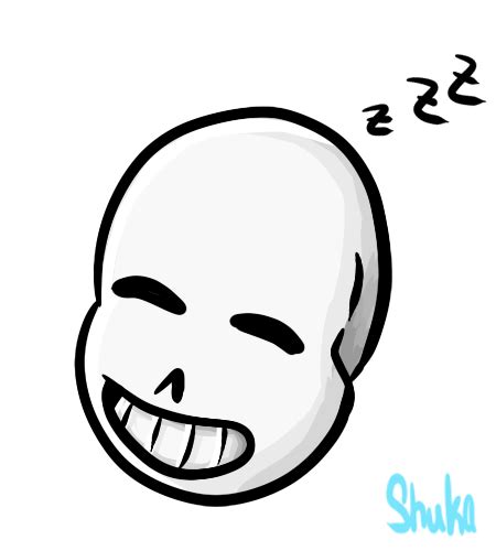 Undertale Sleeping Sans Head Pagedoll By Shukamadoxescreation On