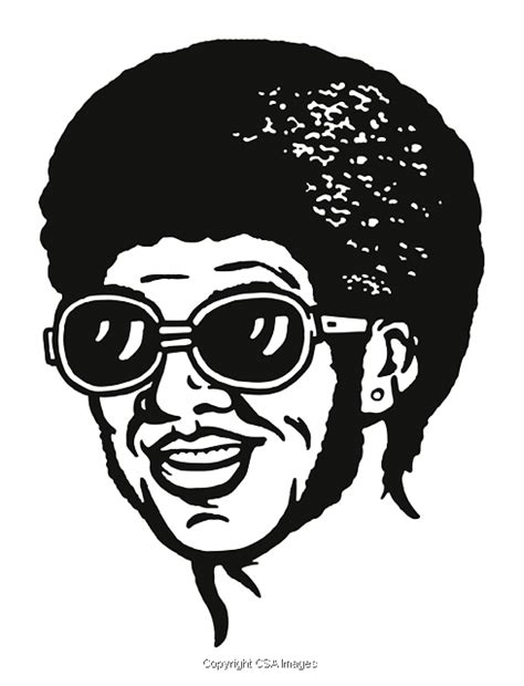 Man With Afro Wearing Sunglasses 815622 Csa Images