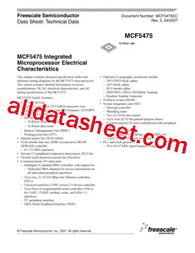 Mcf Datasheet Pdf Freescale Semiconductor Inc