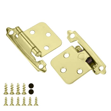 Buy Homdiy 25 Pairs 50 Units Brushed Brass Cabinet Hinge Self Closing Kitchen Cabinet Hinges