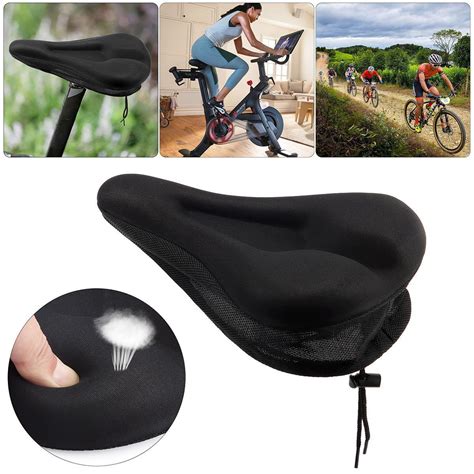 Wide Big Bum Bike Bicycle Gel Cushion Extra Comfort Sporty Soft Pad