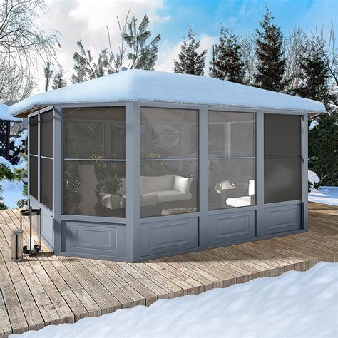 Erommy Ft W X Ft D Aluminum Patio Gazebo Wayfair