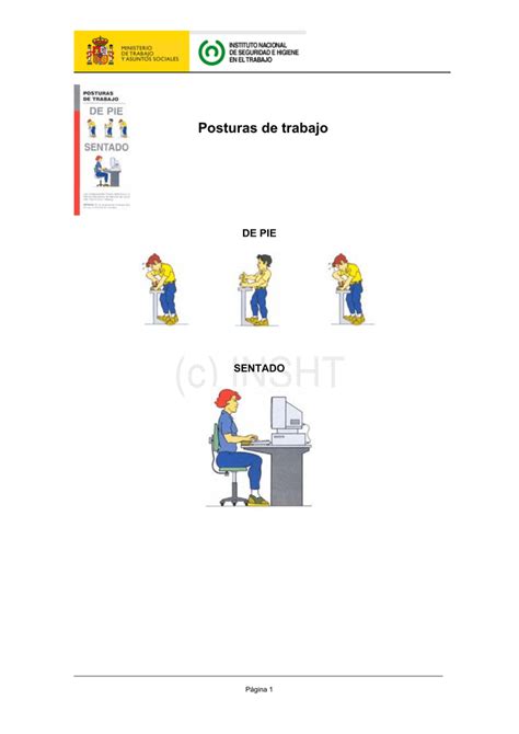 Enlace En Nueva Ventana Posturas De Trabajo De Pie Sentado