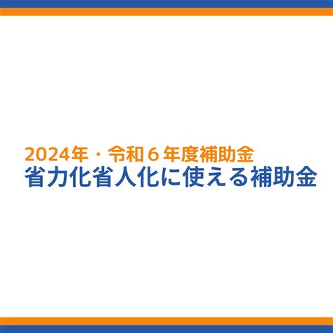 【2024年・令和6年度】省力化・省人化に活用できる補助金を解説 成功報酬型の補助金申請サポート代行ならレオスト