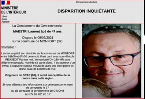 Disparition Inqui Tante Alerte Lev E Le Journal Du Gers Journal D