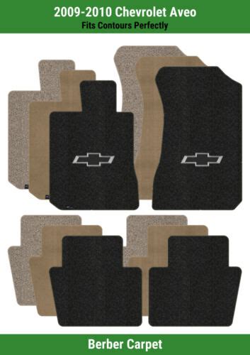 Lloyd Berber Front Rear Mats For 09 10 Aveo W Black Chevy Outline