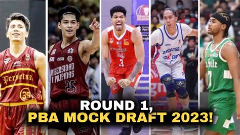 OFFICIAL Round 1 PBA Mock Draft 2023 L Ang Lalakas Ng Papasok Sa PBA