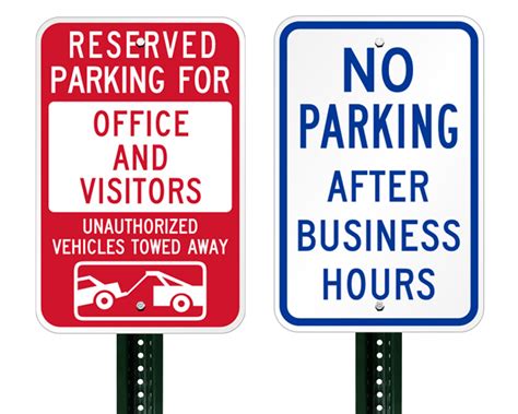 Office Parking Signs - Office Reserved Parking Signs