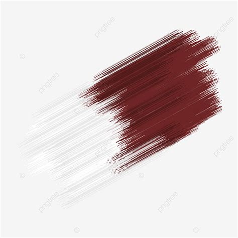 Qatar Flag White Transparent Patriotic Paint Brush Stroke Qatar Flag