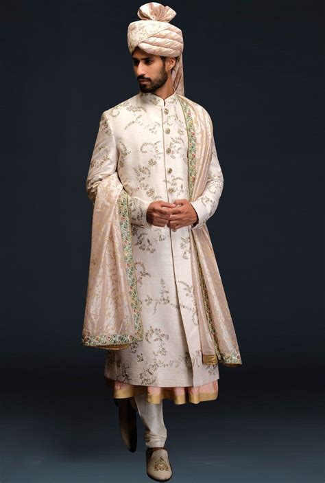 Ivory Embroidered Sherwani Set By Gujralsons Carmaonline Shop