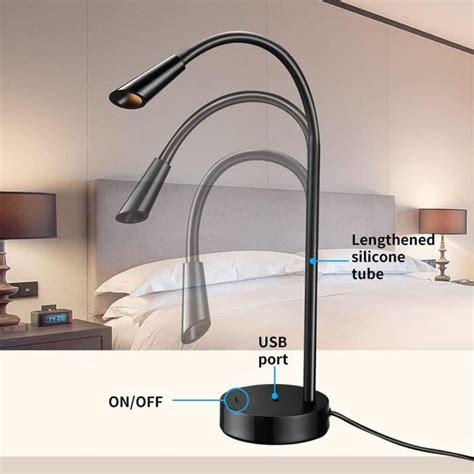 Lampe De Bureau Led Lampe De Bureau Col De Cygne En Silicone