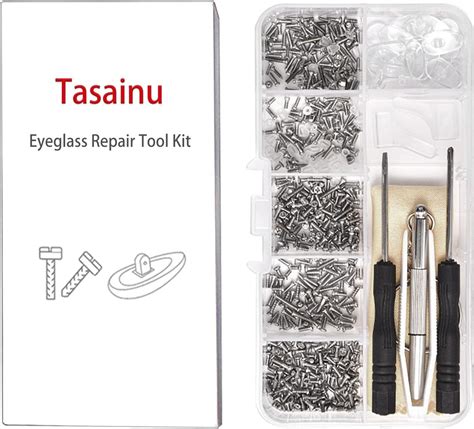 Octinpris Eyeglass Sunglass Repair Kit With Screws Tweezers