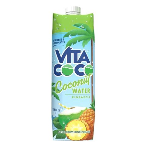 Vita Coco Coconut Water Pineapple 33 8 Fluid Oz Instacart