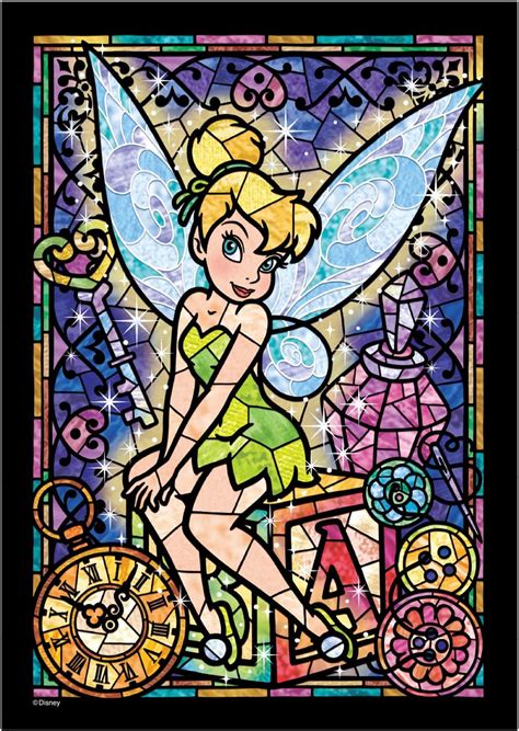 Tenyo Disney Tinkerbell Stained Glass 266 Pieces Puzzle Dsg 266 757