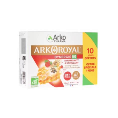 Arkopharma Arko Royal Dynergie Bio Ampoules Parapharmacie Pharmarket