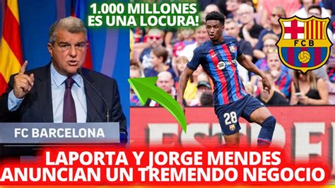 Ultima Hora La Directiva Cule Ya Tiene Todo Arreglado Con Jorge Mendes