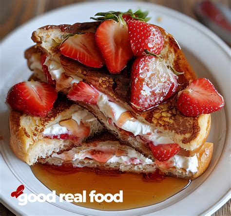 Strawberry Cream Cheese French Toast - Good Real Food