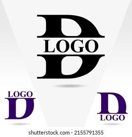 D Letter Logo Typography Logo D Stock Vector (Royalty Free) 2155791355 ...