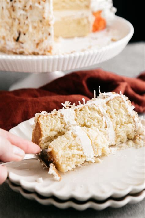 Almond Coconut Layer Cake Heathers Home Bakery