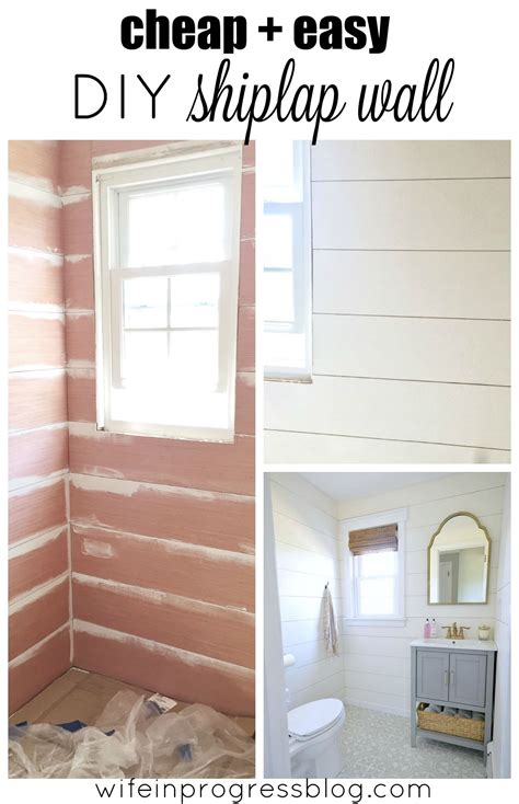 Diy Shiplap Wall Diy Ideas