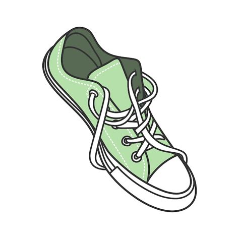 Premium Vector Sneakers Shoes Vector Illustration With Color